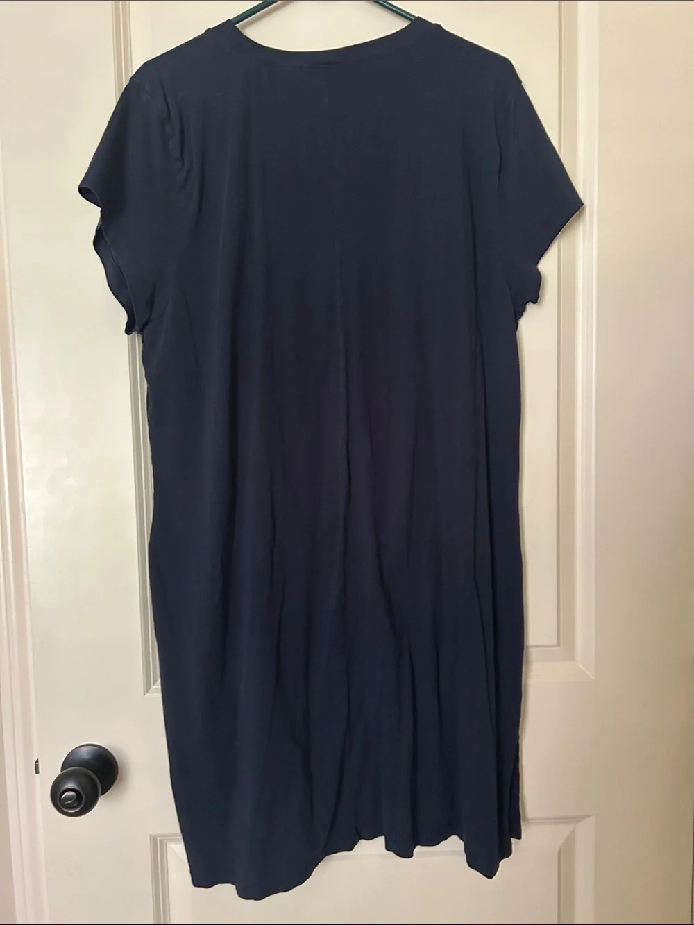 J. Crew Navy Pocket T-Shirt Midi Dress